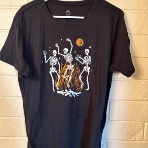 Black Skeleton Graphic T-Shirt